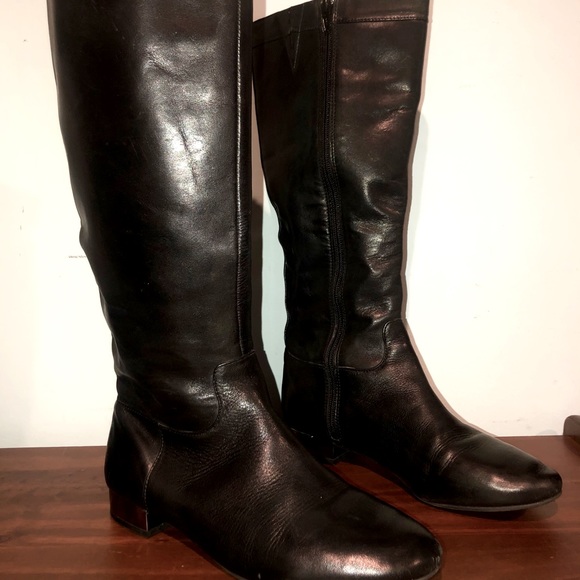 ANTONIO MELANI Shoes - 🖤 Antonio Melani Black Leather Zip Riding Boots